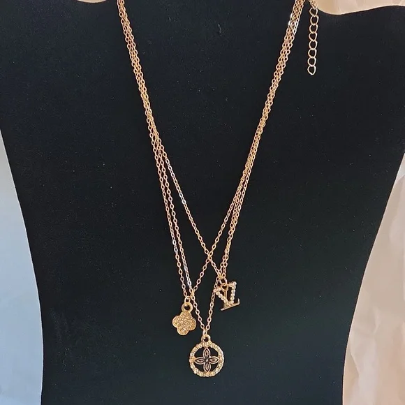 Triple Charm Necklace - Picture 3 of 5